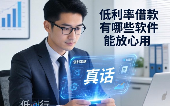 银行经理说真话：低利率借款有哪些软件能放心用