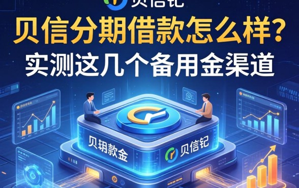 贝信分期借款怎么样？实测这几个备用金渠道