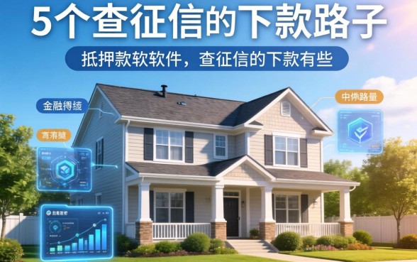 房子抵押借款软件有哪些？分享5个不查征信的下款路子
