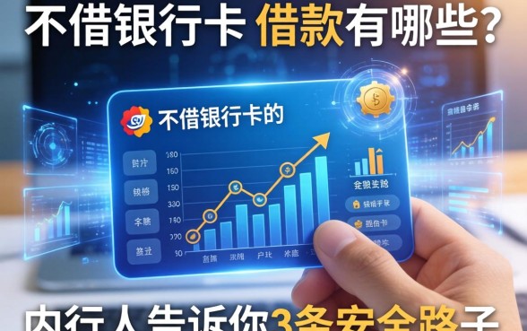 不借银行卡的借款有哪些？内行人告诉你3条安全路子