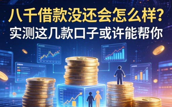 八千借款没还会怎么样？实测这几款口子或许能帮你