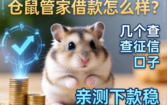 仓鼠管家借款怎么样？分享几个不查征信的口子，亲测下款稳