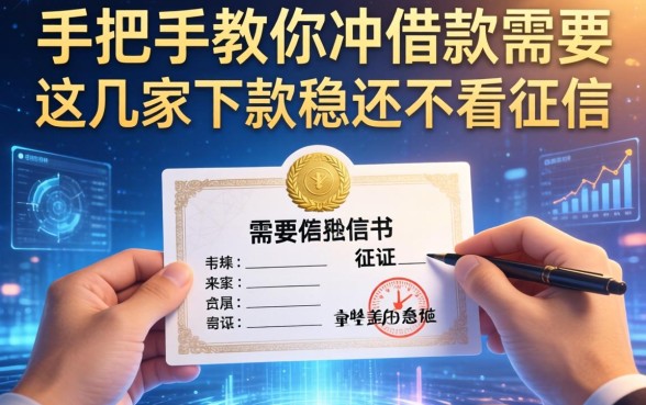 手把手教你冲借款需要哪些凭证，这几家下款稳还不看征信