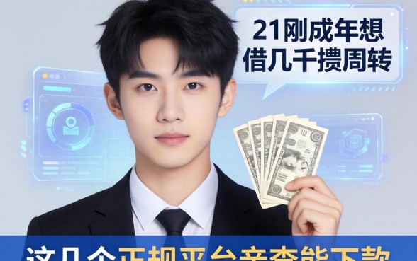 21岁刚成年想借几千块周转，这几个正规平台亲测能下款