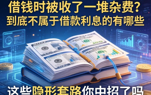 借钱时被收了一堆杂费？到底不属于借款利息的有哪些？这些隐形套路你中招了吗