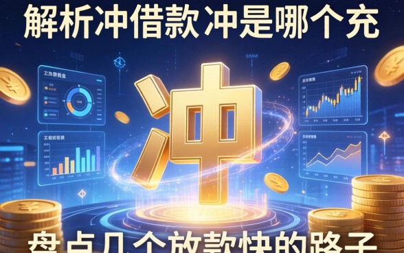 解析冲借款的冲是哪个充，盘点几个放款快的路子