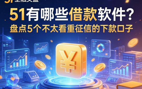 51有哪些借款软件？盘点5个不太看重征信的下款口子
