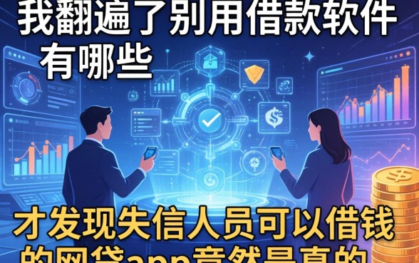 我翻遍了别用借款软件有哪些，才发现失信人员可以借钱的网贷app竟然是真的