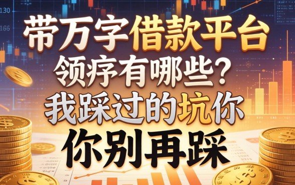 带万字的借款平台有哪些？我踩过的坑你别再踩