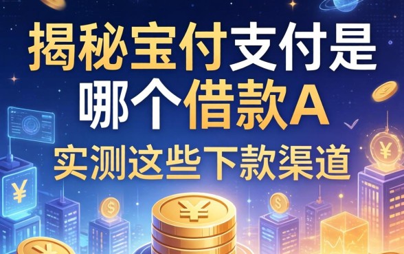 揭秘宝付支付是哪个借款a，实测这些下款渠道