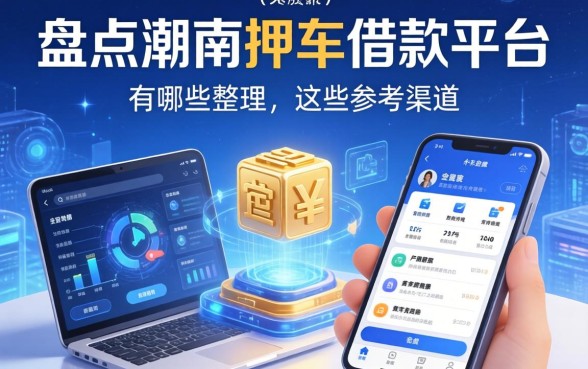 盘点潮南押车借款平台有哪些，整理出这些参考渠道