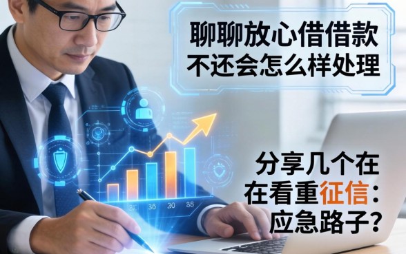 聊聊放心借借款不还会怎么样处理，分享几个不看重征信的应急路子