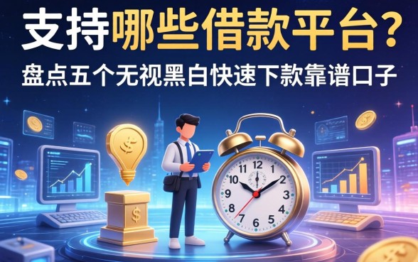 不支持哪些借款平台？盘点五个无视黑白快速下款的靠谱口子