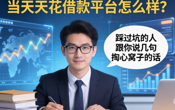 当天花借款平台怎么样？一个踩过坑的人跟你说几句掏心窝子的话