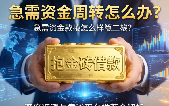 急需资金周转怎么办？抱金砖借款怎么样？深度评测与靠谱平台推荐全解析