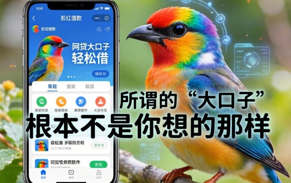 我试了彩虹鸟借款和网贷大口子轻松借软件，发现所谓的“大口子”根本不是你想的那样