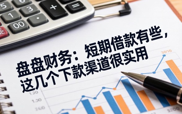 盘点财务中的短期借款有哪些，这几个下款渠道很实用