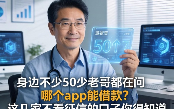 身边不少50岁的老哥都在问：哪个app能借款？这几家不看征信的口子你得知道