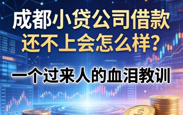 成都小贷公司借款还不上会怎么样？一个过来人的血泪教训