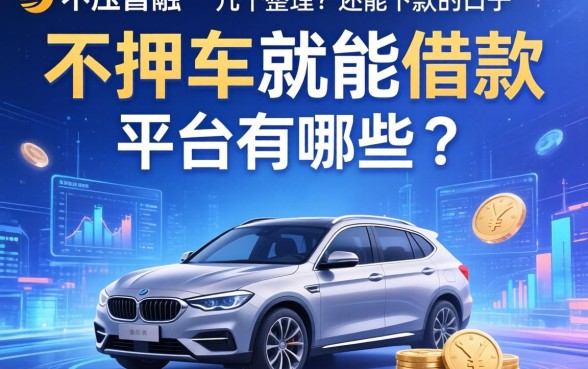 不押车就能借款的平台有哪些？整理了几个还能下款的口子