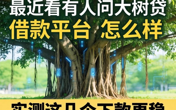 最近看有人问大榕树贷借款平台怎么样，实测这几个下款更稳