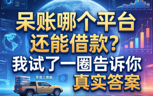 呆账哪个平台还能借款？我试了一圈告诉你真实答案