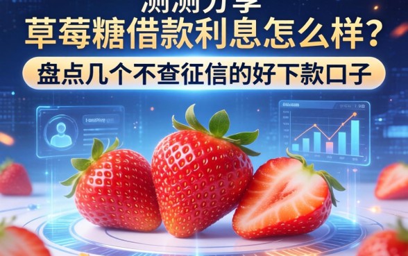 实测分享：草莓糖借款利息怎么样？盘点几个不查征信的好下款口子