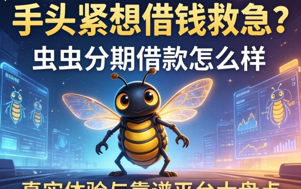 手头紧想借钱救急？虫虫分期借款怎么样？真实体验与靠谱平台大盘点