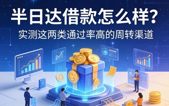 半日达借款怎么样？实测这两类通过率高的周转渠道