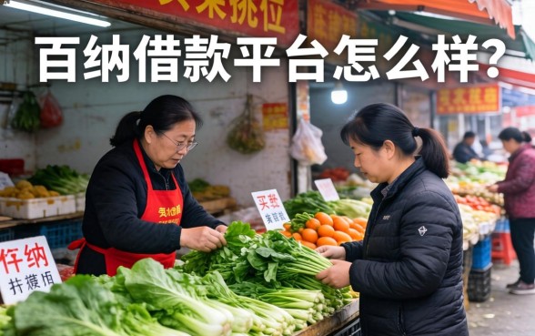 百纳借款平台怎么样？我用买菜挑摊位的逻辑给你盘一盘
