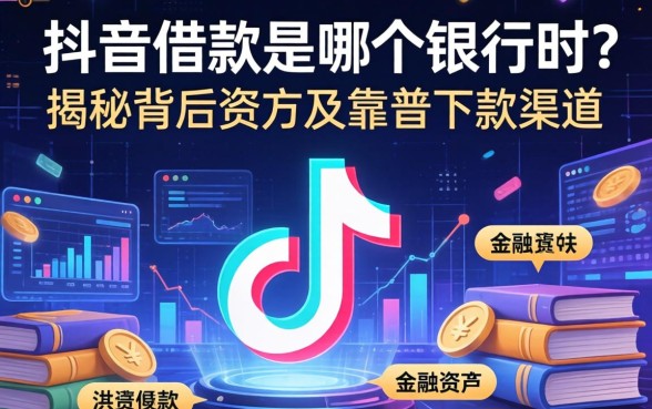 抖音借款是哪个银行的？揭秘背后资方及靠谱下款渠道