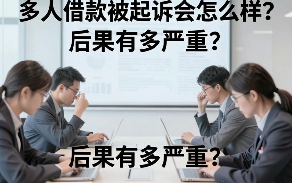 多人借款被起诉会怎么样？后果有多严重？如果不处理会面临哪些风险？