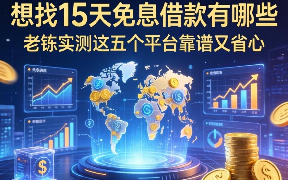 想找15天免息的借款有哪些？老铁实测这五个平台靠谱又省心