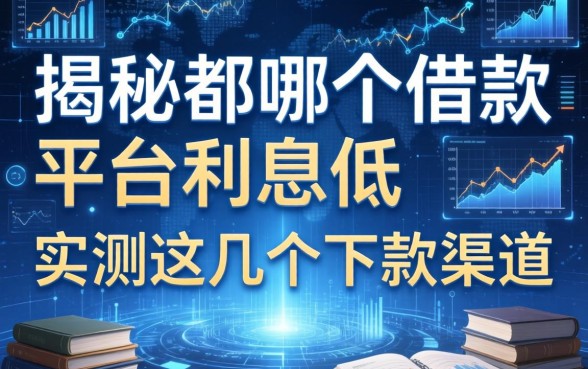 揭秘都哪个借款平台利息低，实测这几个下款渠道