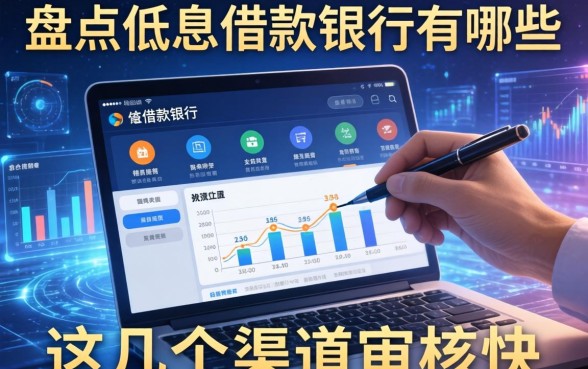 盘点低息借款银行有哪些平台，这几个渠道审核快