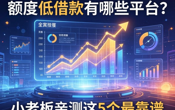 额度低的借款有哪些平台？小老板亲测这5个最靠谱