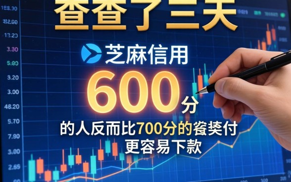 我查了三天数据，发现芝麻信用600分的人反而比700分的更容易下款