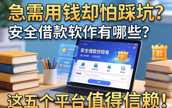 急需用钱却怕踩坑？安全的借款软件有哪些？这五个平台值得信赖