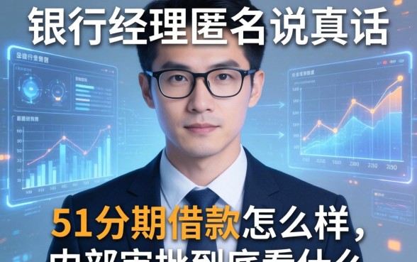 银行经理匿名说真话：51分期借款怎么样，内部审批到底看什么