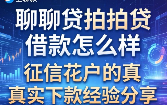 聊聊贷拍拍贷借款怎么样：征信花户的真实下款经验分享