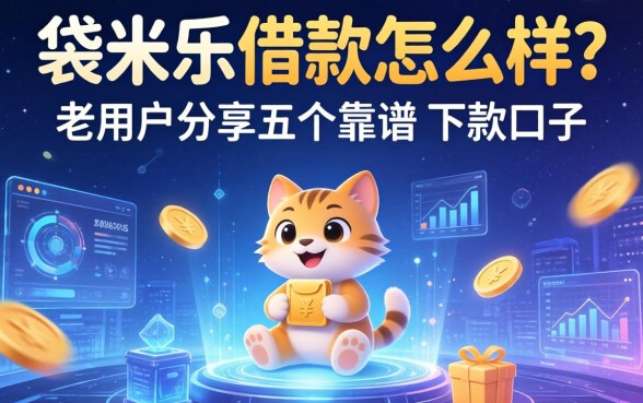袋米乐借款怎么样？老用户分享五个靠谱的下款口子
