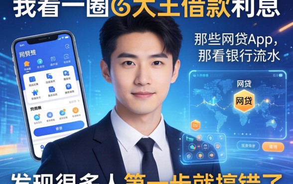我看了一圈大王借款利息和那些看银行流水的网贷app，发现很多人第一步就搞错了