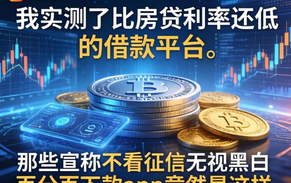 我实测了比房贷利率还低的借款平台，那些宣称不看征信无视黑白百分百下款app竟然是这样