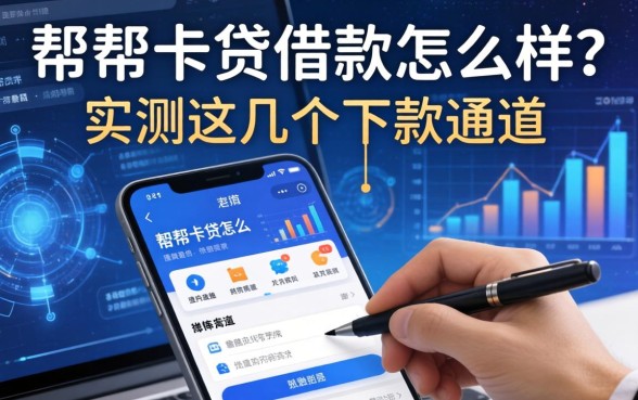 帮帮卡贷借款怎么样？实测这几个下款通道