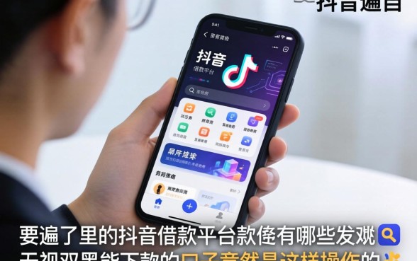 我翻遍了手机里的抖音借款平台软件有哪些，发现无视双黑能下款的口子竟然是这样操作的