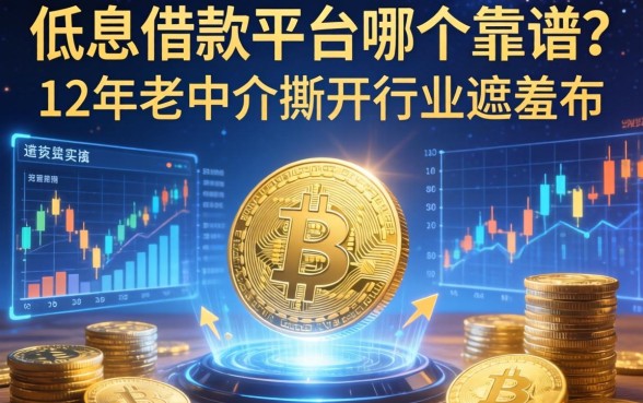低息借款平台哪个靠谱？12年老中介撕开行业遮羞布