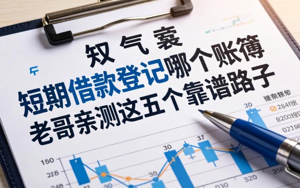 短期借款登记哪个账簿？老哥亲测这五个靠谱路子