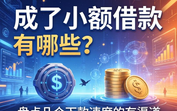 成年了小额借款有哪些？盘点几个下款速度快的渠道