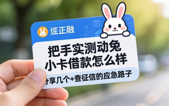 手把手实测动兔小卡借款怎么样，分享几个不查征信的应急路子