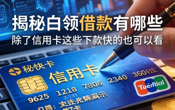 揭秘白领借款有哪些：除了信用卡这些下款快的也可以看